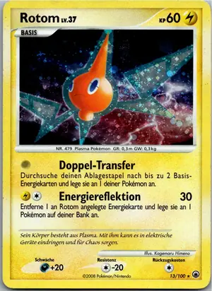 Pokémon-Karte Rotom 13/100 Majestätischer Morgen