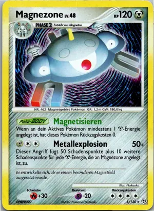 Pokémon-Karte Magnezone 8/130 Diamant & Perl