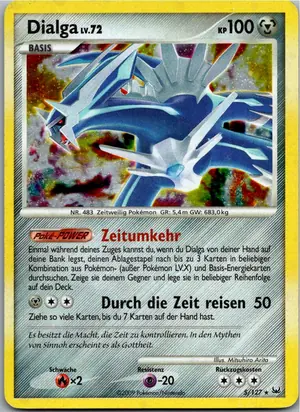 Pokémon-Karte Dialga 5/127 Platin