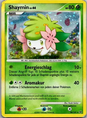 Pokémon-Karte Shaymin 38/127 Platin