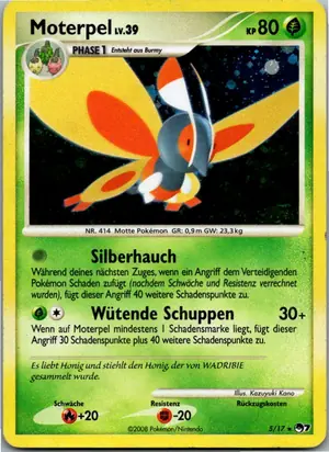 Pokémon-Karte Moterpel 5/17 POP Series 7