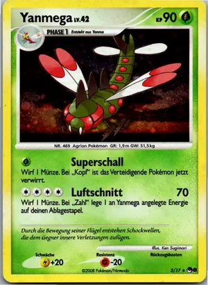 Pokémon-Karte Yanmega 5/17 POP Series 8