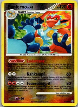 Pokémon-Karte Panferno 3/100 Sturmtief