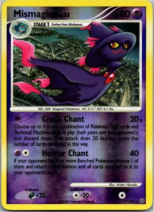 Pokémon-Karte Mismagius Traunmagil 7/100 Sturmtief