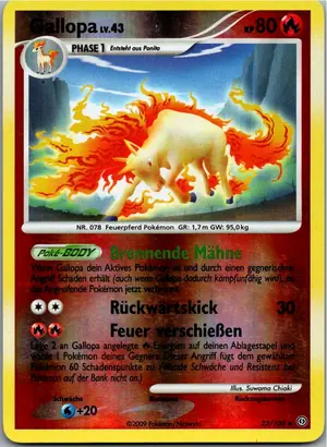 Pokémon-Karte Gallopa 22/100 Sturmtief