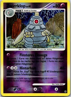 Pokémon-Karte Zwirrklop 34/100 Sturmtief