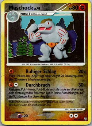 Pokémon-Karte Maschock 41/100 Sturmtief