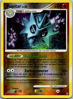 Pokémon-Karte Pupitar 47/100 Sturmtief