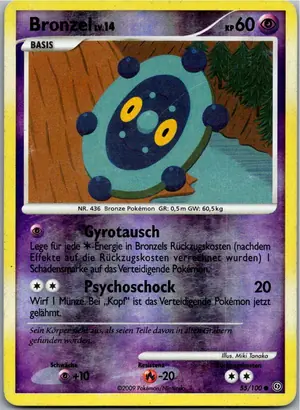 Pokémon-Karte Bronzel 55/100 Sturmtief