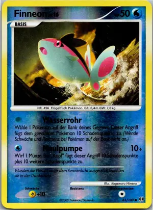 Pokémon-Karte Finneon 61/100 Sturmtief