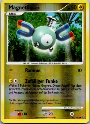 Pokémon-Karte Magnetilo 67/100 Sturmtief