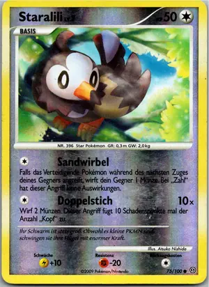Pokémon-Karte Staralili 75/100 Sturmtief