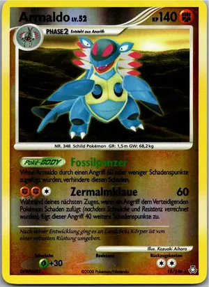 Pokémon-Karte Armaldo 18/146 Erwachte Legenden