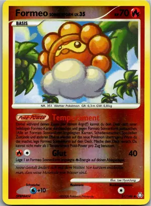 Pokémon-Karte Formeo Sonnenform 51/146 Erwachte Legenden