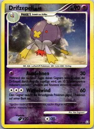 Pokémon-Karte Drifzepeli 53/146 Erwachte Legenden