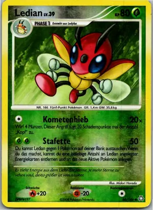 Pokémon-Karte Ledian 60/146 Erwachte Legenden