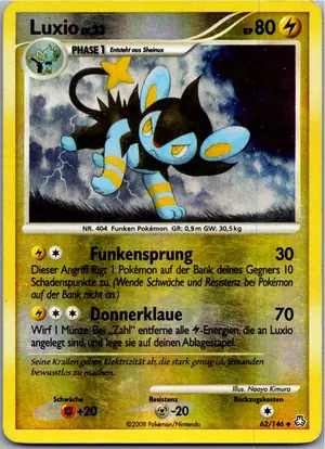 Pokémon-Karte Luxio 62/146 Erwachte Legenden