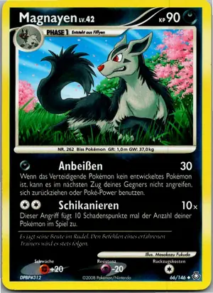 Pokémon-Karte Magnayen 66/146 Erwachte Legenden