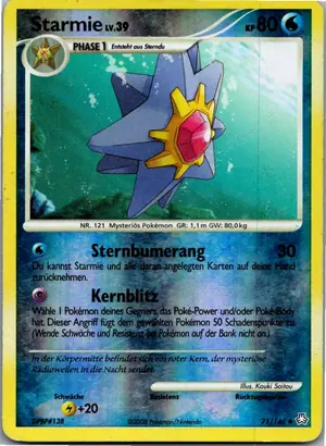 Pokémon-Karte Starmie 71/146 Erwachte Legenden