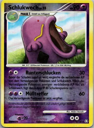 Pokémon-Karte Schlukwech 72/146 Erwachte Legenden