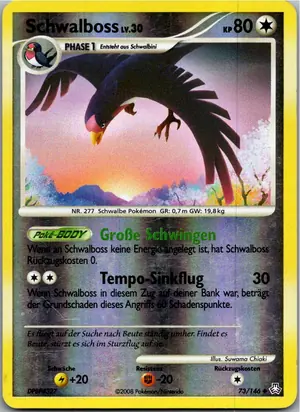 Pokémon-Karte Schwalboss 73/146 Erwachte Legenden