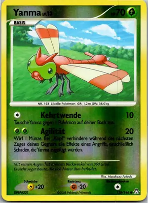 Pokémon-Karte Yanma 128/146 Erwachte Legenden
