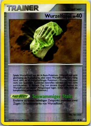 Pokémon-Karte Wurzelfossil 139/146 Erwachte Legenden