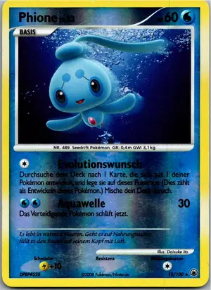 Pokémon-Karte Phione 12/100 Majestätischer Morgen