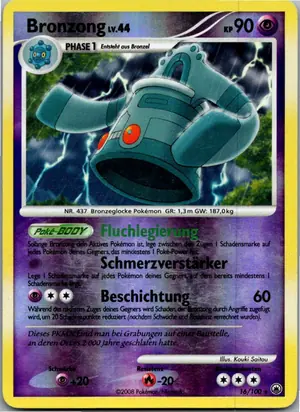 Pokémon-Karte Bronzong 16/100 Majestätischer Morgen
