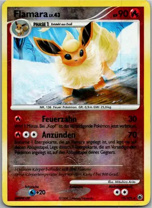 Pokémon-Karte Flamara 19/100 Majestätischer Morgen