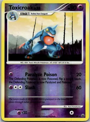 Pokémon-Karte Toxicroak Toxiquak 31/100 Majestätischer Morgen