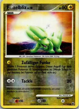 Pokémon-Karte Frizelbliz 64/100 Majestätischer Morgen
