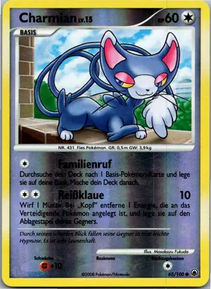 Pokémon-Karte Charmian 65/100 Majestätischer Morgen