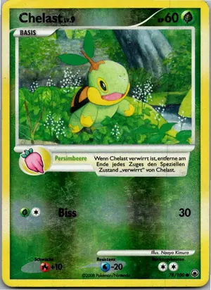 Pokémon-Karte Chelast 78/100 Majestätischer Morgen