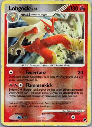 Pokémon-Karte Lohgock 1/106 Epische Begegnungen