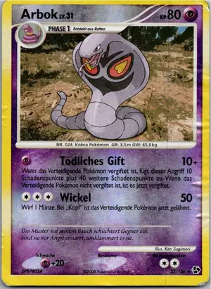 Pokémon-Karte Arbok 33/106 Epische Begegnungen