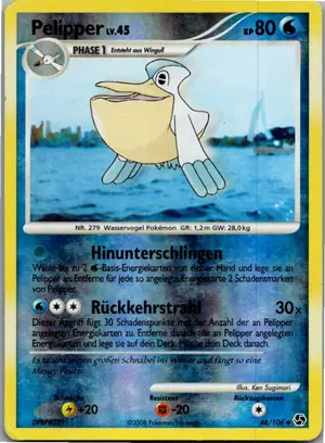 Pokémon-Karte Pelipper 48/106 Epische Begegnungen
