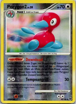 Pokémon-Karte Porygon2 49/106 Epische Begegnungen
