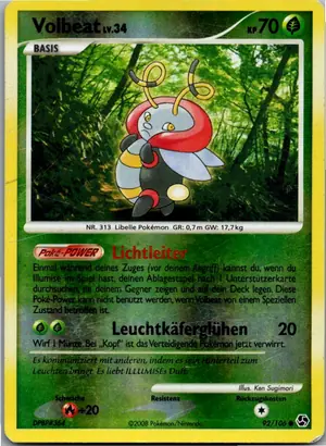 Pokémon-Karte Volbeat 92/106 Epische Begegnungen