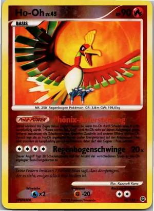 Pokémon-Karte Ho-Oh 10/132 Rätselhafte Wunder