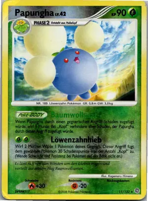 Pokémon-Karte Papungha 11/132 Rätselhafte Wunder