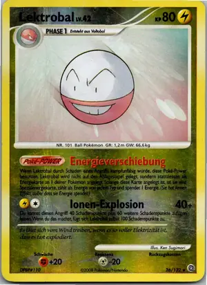 Pokémon-Karte Lektrobal 26/132 Rätselhafte Wunder