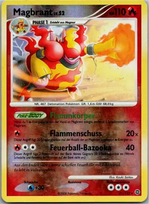 Pokémon-Karte Magbrant 31/132 Rätselhafte Wunder