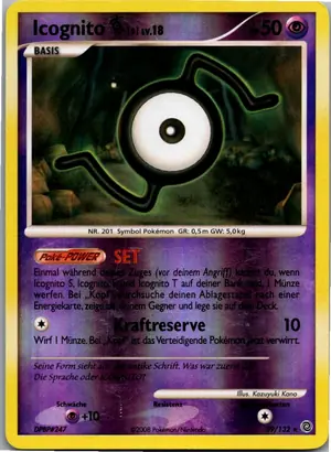 Pokémon-Karte Icognito S 39/132 Rätselhafte Wunder