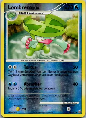 Pokémon-Karte Lombrero 54/132 Rätselhafte Wunder
