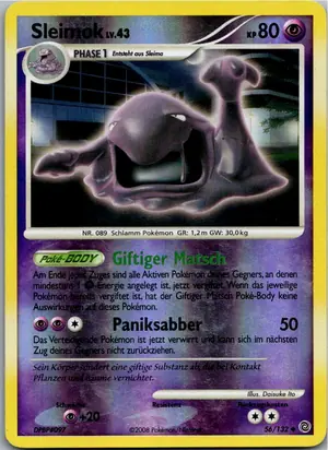 Pokémon-Karte Sleimok 56/132 Rätselhafte Wunder