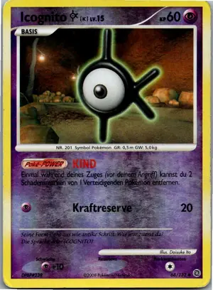 Pokémon-Karte Icognito K 68/132 Rätselhafte Wunder