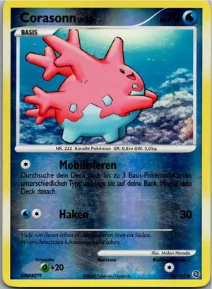 Pokémon-Karte Corasonn 84/132 Rätselhafte Wunder