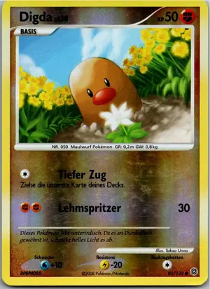 Pokémon-Karte Digda 85/132 Rätselhafte Wunder