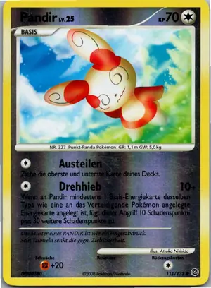 Pokémon-Karte Pandir 111/132 Rätselhafte Wunder
